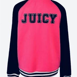 Vintage Juicy Vibrant Pink Black White Jacket Designer Vibrant Athletic Zipper